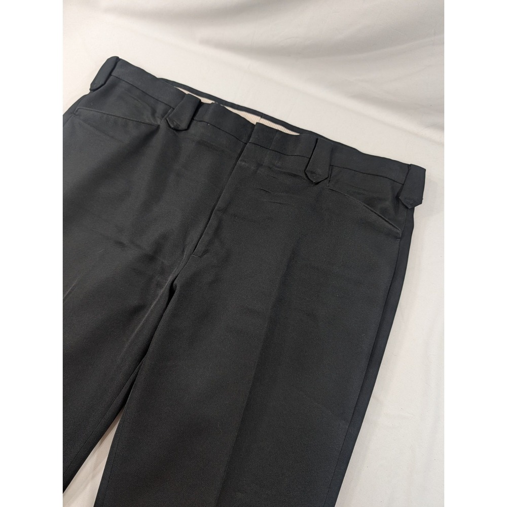 Circle S Western Pants sz 44 29 Dazzle Black Shine Grandpa Polyester Wrancher